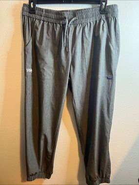 Huk Gray Elastic Waist Jogger Pants